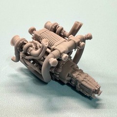 Toyota 1UZ FE Twin Turbo Supercharged Engine 1/25