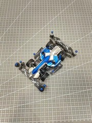Tamiya 4WD Jedi 8G FMA Chassis Dual Shell Matte Metal Black Painted Car