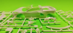 2022 Corvette Stingray Coupe Z51 1/25 Revell Body Glass Spoilers Side Vents Trim