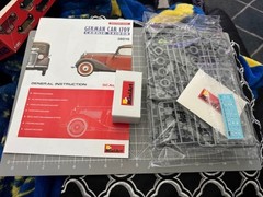 Miniart 1/35 Scale German Car 170V Cabrio Saloon Model Kit #38016 Open Box!