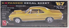 AMT 1967 Chevy Chevelle Pro Street 1:25 Scale Model Car Kit #876/12 New Sealed