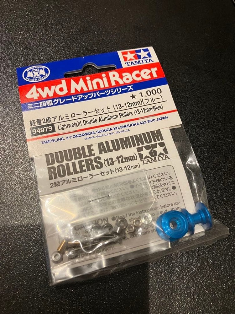 1/32 Tamiya lightweight 2 stage aluminum roller 13 12mm blue Collectables 17+
