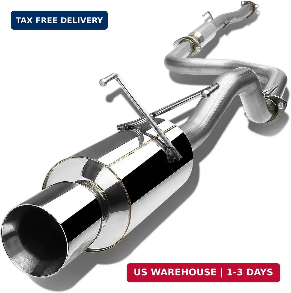 DNA MOTORING CBE-HC922-NRT Stainless Steel Cat Back Exhaust System [Compatible w