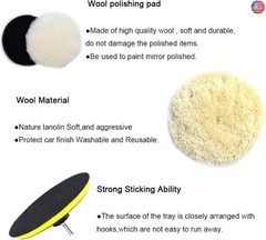 10pcs Polishing Buffing Pads for Drill – 6 Inches Car Polishing kit, Car Foam