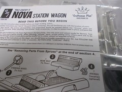 AMT-#1202/12-NOVA-1963 CHEVY II STATION WAGON-KIT NOT SEALED-1:25 SCALE