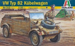 Italeri 312 1/35 Scale Military Model Kit WWII German Kdf.1 VW Typ 82 Kubelwagen