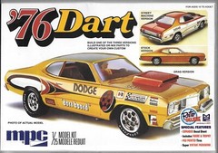 ‘Retro Deluxe’ Issue MPC 1976 ’76 DART in 1/25, Build 1 of 3 Ways, 925 /12 ST