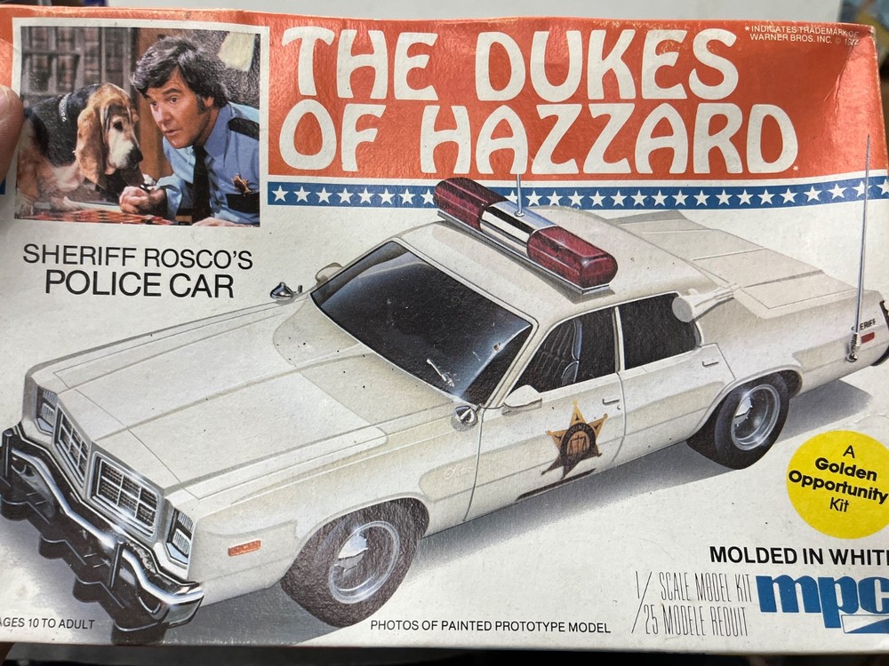 MPC 0663 Dukes Of Hazzard Roscoe’s Police Car Started Original model 1/25 McM