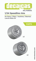 Decalcas 1:24 Scale Speedline Rims for Lancia Delta S4 kits by N/A/B #DCL-PAR042