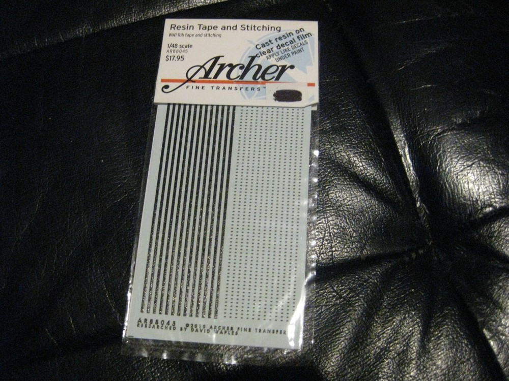 Archer Fine Transfers 1/48th & 1/32nd Scale Resin Tape & Stitching Item #AR88045