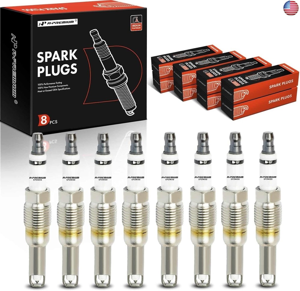 A-Premium Double Iridium Spark Plug Compatible with Ford Explorer 2006-2008,