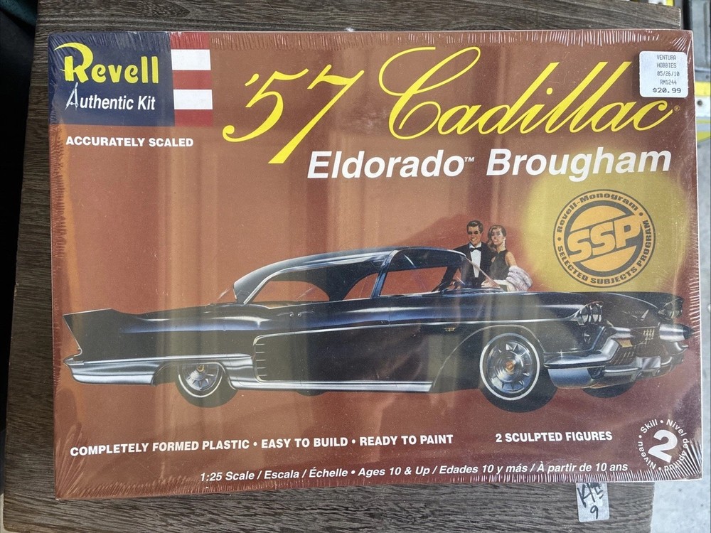 Revell 85-1244 57 Cadillac Eldorado Brougham SSP 1:25 Model Kit New Sealed Loc B