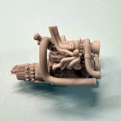 Toyota 1UZ FE Twin Turbo Supercharged Engine 1/25