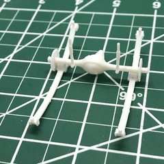 Chevy Rear End W Springs Shocks Gasser Drag Race Hot Rod 1:25 MM LBR Model Parts