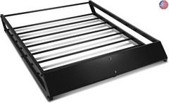 DNA Motoring Universal Tubular Bar/Box Frame Rooftop Cargo Carrier Basket with