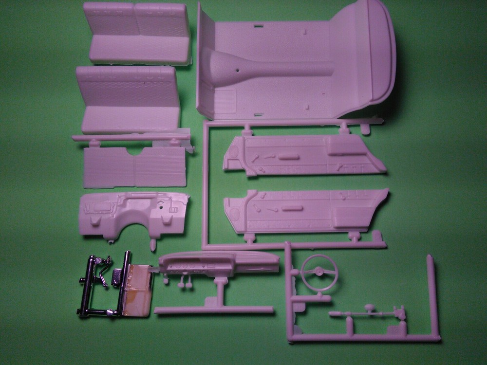 1962 Chevy bel air ss 1/25 interior tub bench seat dash board steering wheel lot