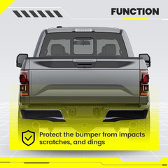 Rear Bumper End Cap Compatible with 2015-2020 Ford F150 FO1102382 W/O Parking Se