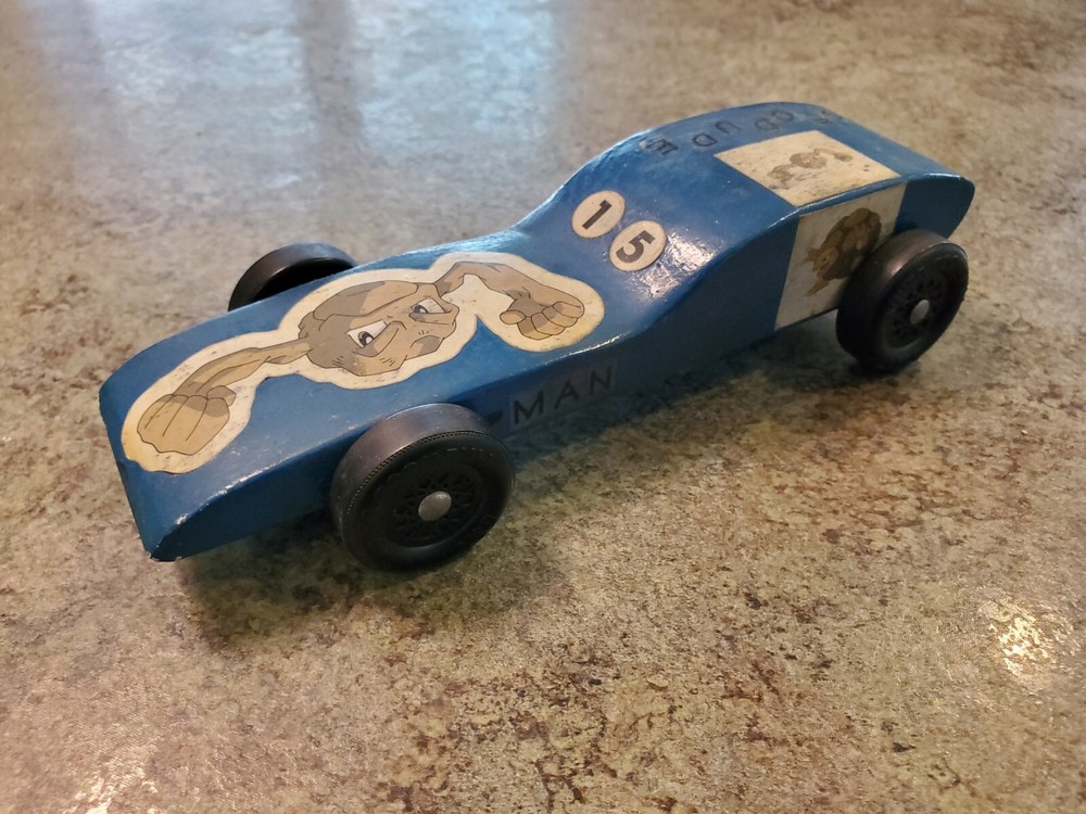Vintage Wood BSA Pinewood 7″ Derby Car