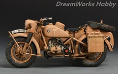 Award Winner Built Schuco Diecast 1/10 BMW R75 Motorcyle Sidecar DAK+Rebuilt