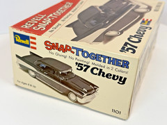 Vintage-Revell 1957 Chevy Snap Together 1:32 Model Kit #1101 1979