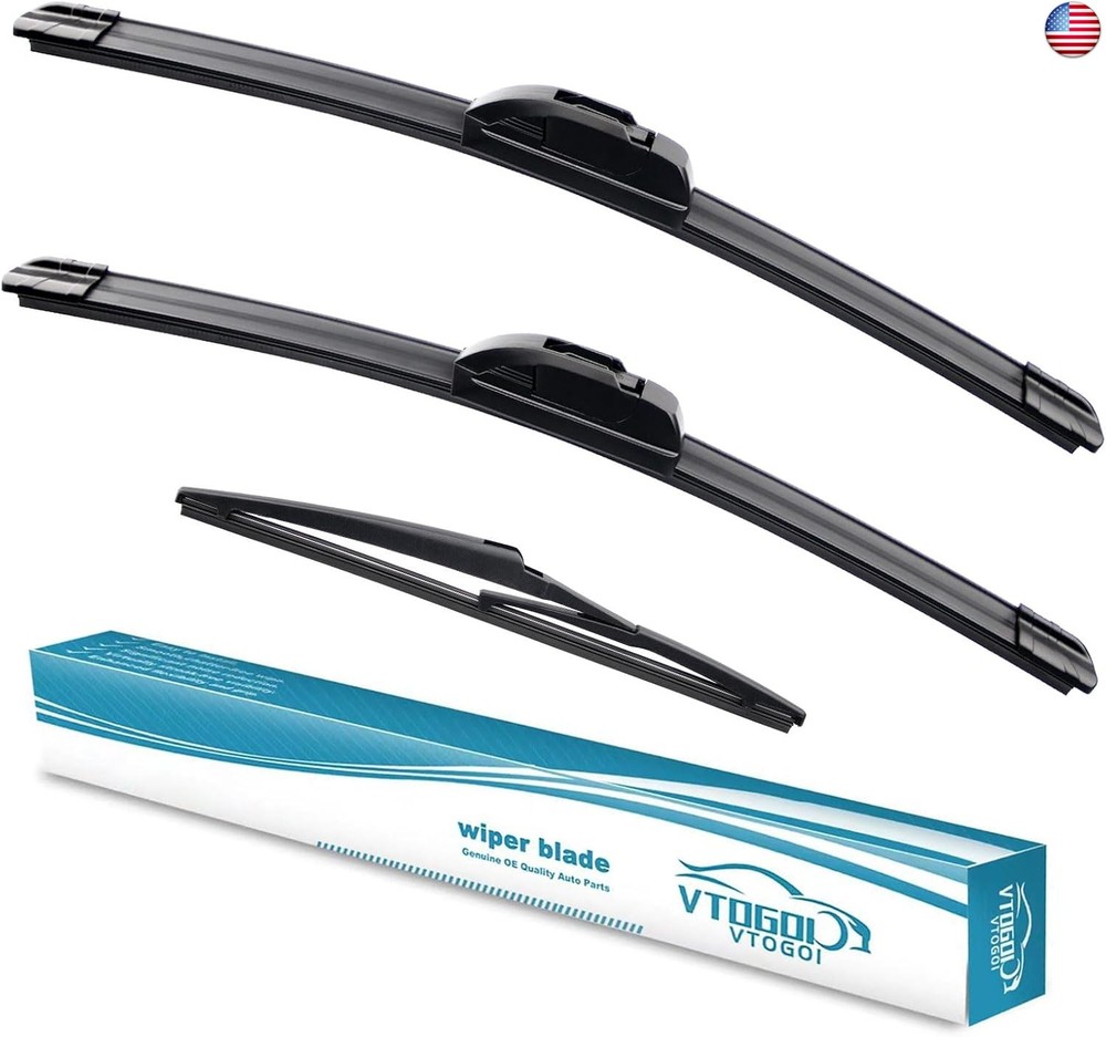 VTOGOI Wiper Blades With Rear Wiper Blades Set For 2015-2020 Land Rover