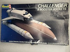 ‘82 Revell Challenger Shuttle & Booster Rockets Space Ship Model Kit Sealed
