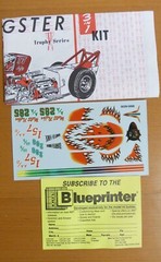 1/25 AMT Blueprinter Fiat Double Dragster – New – Complete – Un-started