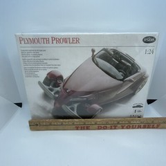 1997 Testors Plymouth Prowler pre-painted die cast metal model kit Opened
