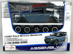 Maisto Assembly Line 2021 Ford Bronco Badlands 1:24 SC Diecast Model Kit 39535