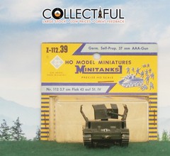 ROCO – HO MODEL MINITANKS – #Z-112 – GERMAN – SELF PROP 37MM AAA GUN 🔥AUSTRIA
