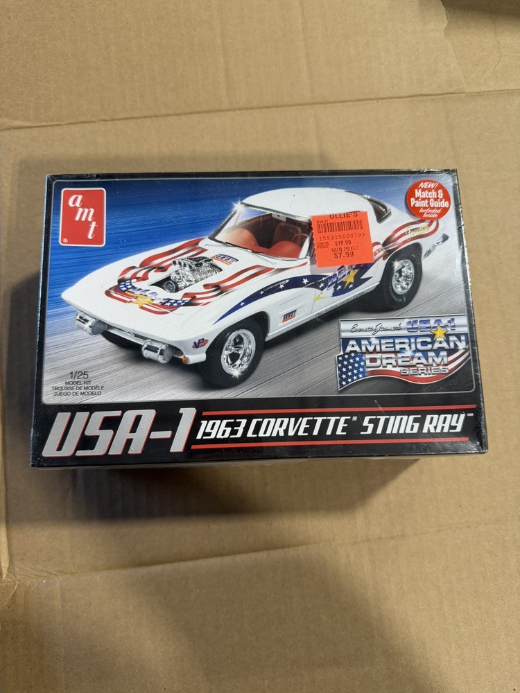 AMT 909 1963 Corvette Stingray 1:25 Model Everett Jasmer’s American Dream USA-1
