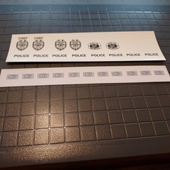 SPARTA MISSISSIPPI – 1/24 1/25th Scale Waterslide Police Decals