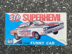 RARE VINTAGE MPC 1969 DODGE CORONET R/T FUNNY CAR SUPERHEMI DRAG KIT BOX ONLY