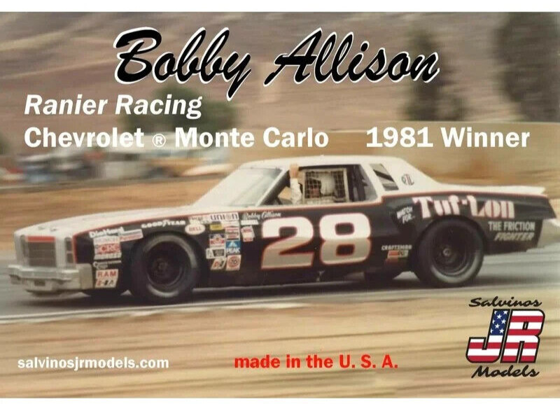 Salvino Jr. 1981 Allison Ranier Chevy Monte Carlo Winner NASCAR model kit 1/25