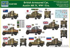 WWI British Armoured Car, Austin, MK IV (1914-1918) 1/72 MasterBox 72008