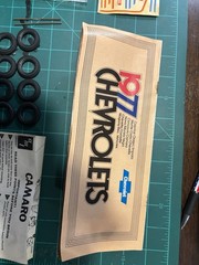 AMT 1977 CHEVY CAMARO Kit T490 Original Issue. Open Box, Sealed Bag