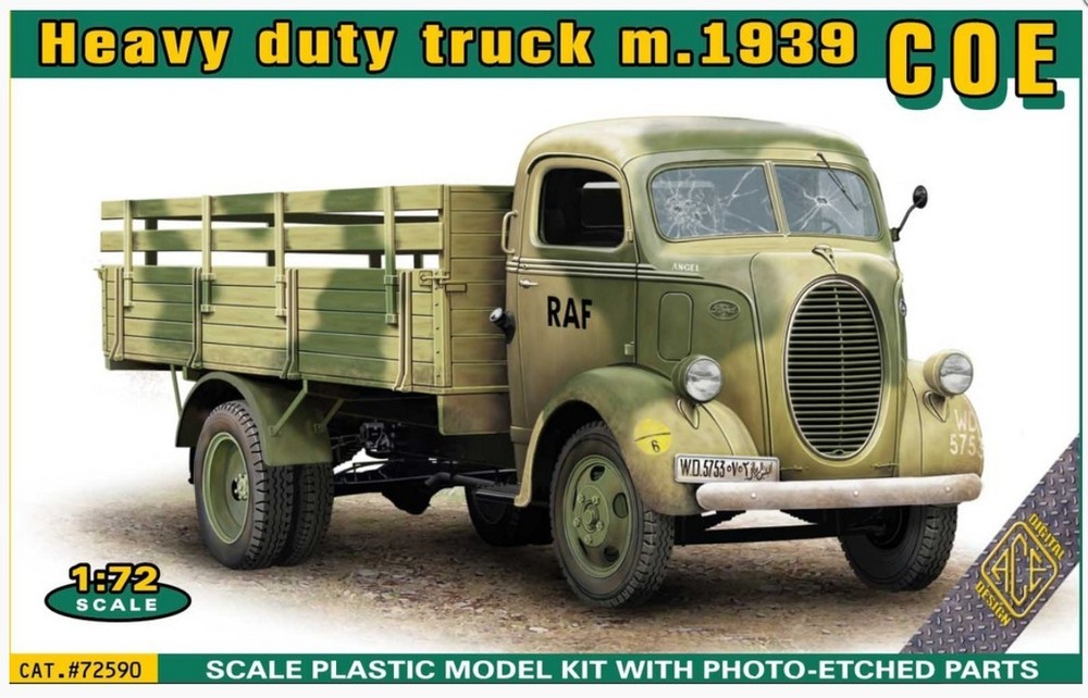 ACE 72590 COE (CabOverEngine) heavy truck m.1939 Plastic model kit 1/72