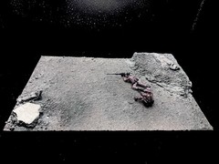 1/35 Scale Military Diorama Base Terrain Display Model Soldiers Figures Diecast