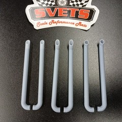 1/24 1/25 Scale 3D Resin Exhaust Stacks Set Universal Longer Version 90 Degree