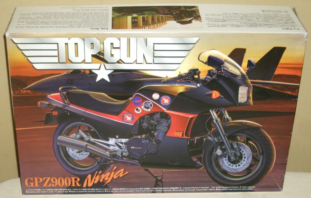 Kawasaki GPZ 900 R NINJA TOP GUN Ver 1/12 Plastic Model Kit Aoshima NIB Rare