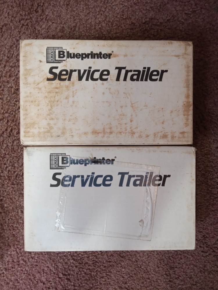 2 AMT Ertl Kit Blueprinter Service trailer Car Model Kits lot 1/25 scale rare