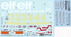 Tamiya’s Decals for 1/20 Tyrrell P34 SIX WHEELER 1976 F1. Item20058 from JAPAN