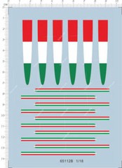 Super Detal Up 1/18 Scale welly Pagani Huayra garland Model Water Decal 65112B