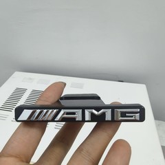 Front Vertical Strip General Grill Decal Emblem Badge for AMG