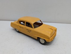 PMC 1954 Plymouth Belvedere Yellow Cab Taxi Dealer Promo Model Toy Car 4 Screw
