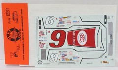 NASCAR DECAL # 9 MELLING LATE SEASON 1982 FORD THUNDERBIRD BILL ELLIOTT 1/24