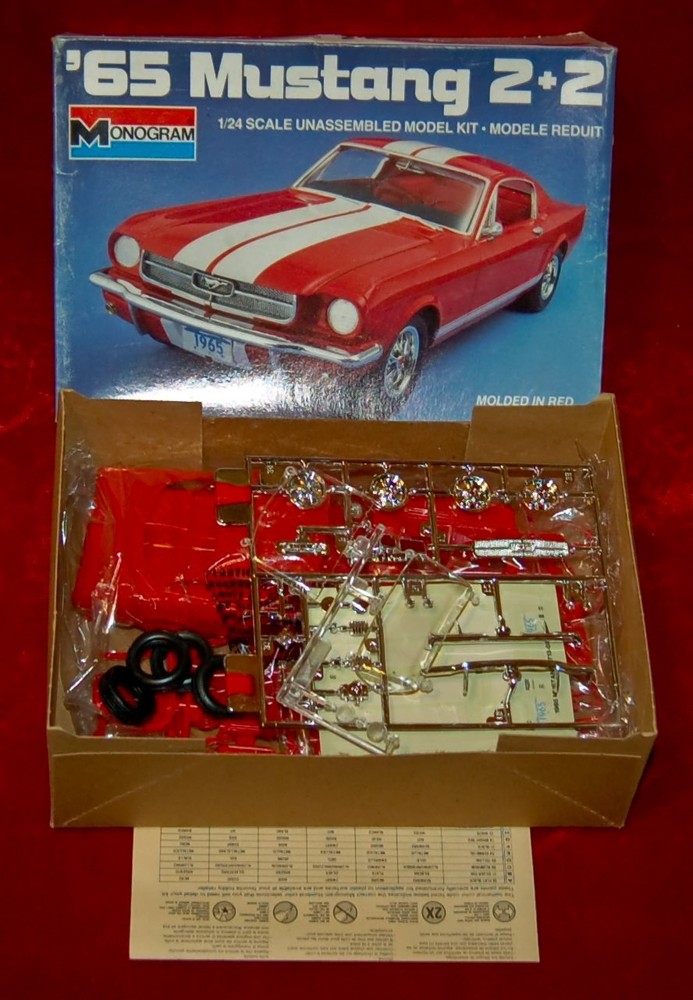 VINTAGE Monogram Mustang 1965 2+2 Made in USA 1980’s AS IS!
