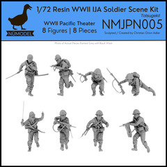 NUMODEL NMJPN005 | 1/72 Resin WWII Imperial Japanese Banzai Charge Scene Kit