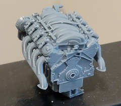 1/24 1/25 Scale LS Engine W/ Accesory Belt For Model Car LS Swap