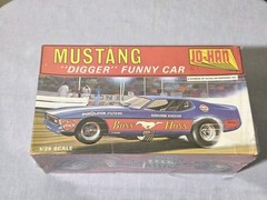 Vintage 1/25 JO-HAN MUSTANG “DIGGER” FUNNY CAR GC-2100 NOS FACTORY SEALED 1970S